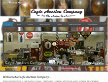 Tablet Screenshot of cagleauction.net